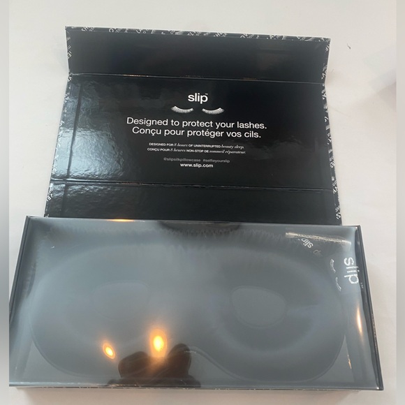 Slip Pure Silk Sleep Mask in ROSE or black New in gift box - Picture 2 of 4